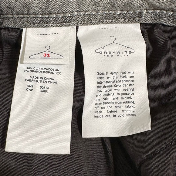 Greywire Gray Jeans Sz 31 - Picture 9 of 14